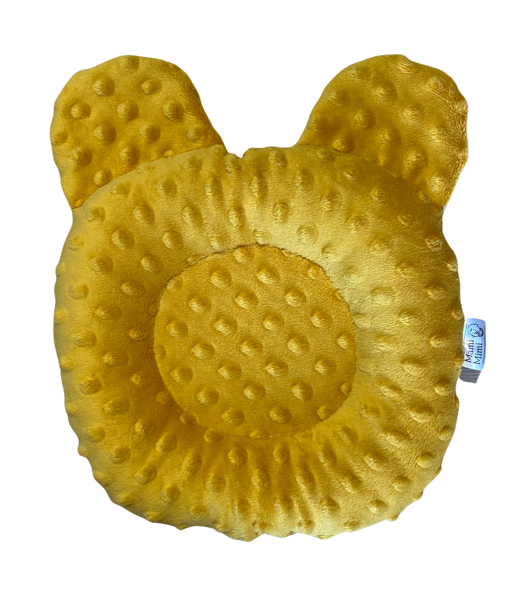 Podhlavníček do postýlky minky hořčicový