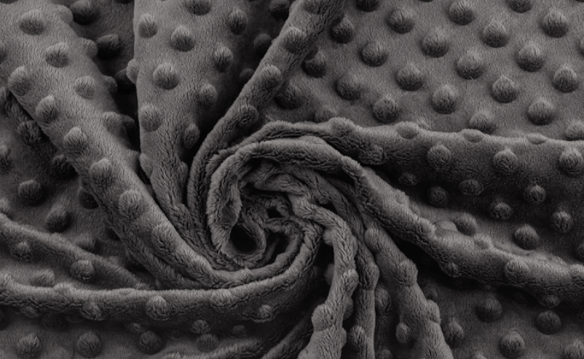 Těhotenský polštář minky tmavě šedá 