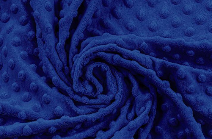 Oboustranná dečka minky královská modrá 