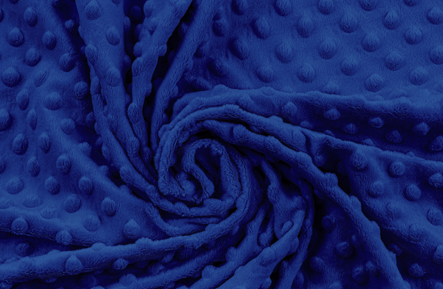 Těhotenský polštář minky královská modrá