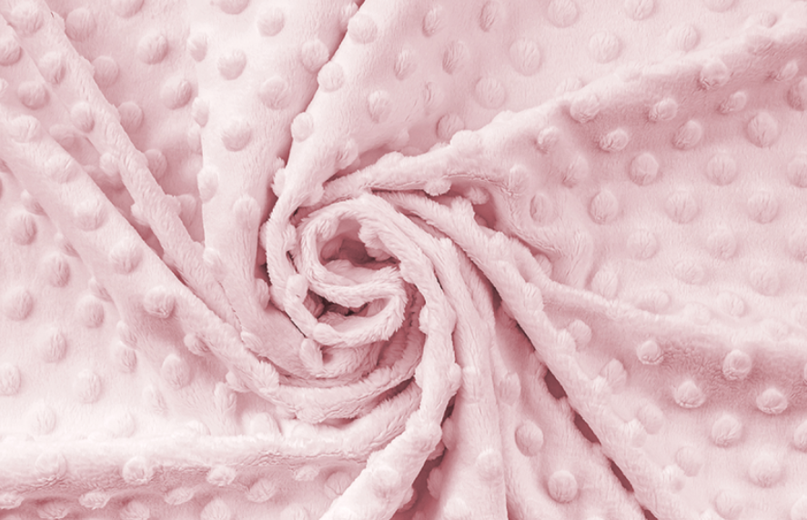 Minky polštářek srdce sv. růžová