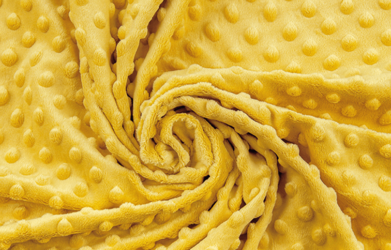 Minky polštářek srdce žlutá 