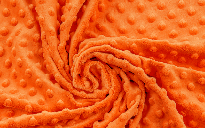 Minky polštářek srdce oranžová