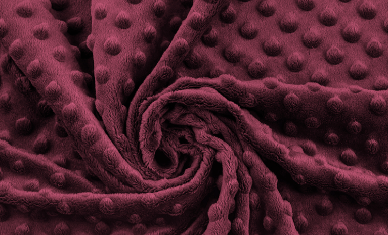 Těhotenský polštář minky vínová