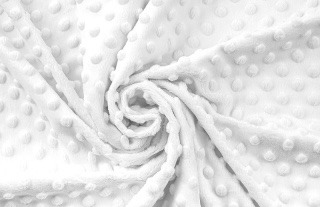 Těhotenský polštář minky bílá