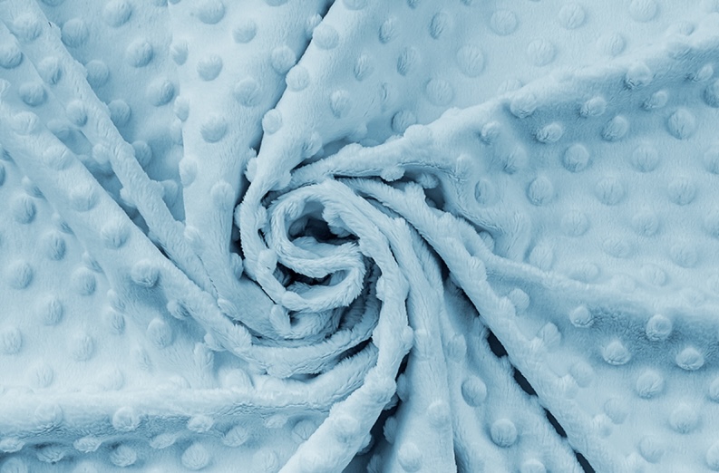 Těhotenský polštář minky sv. modrá