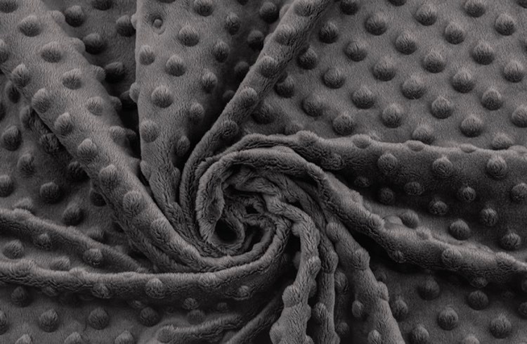 Těhotenský polštář minky tmavě šedá 