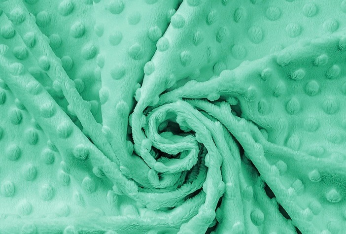 Oboustranná dečka minky mentol