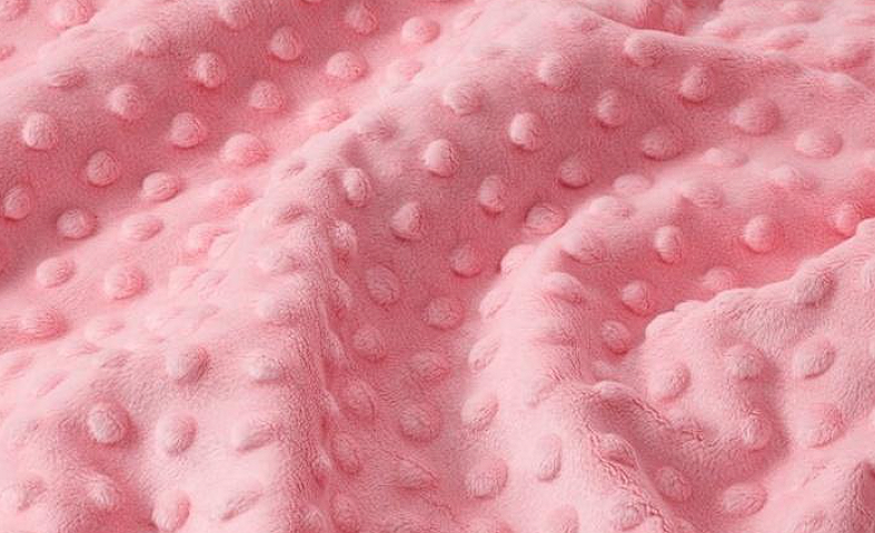 Oboustranná dečka minky růžová