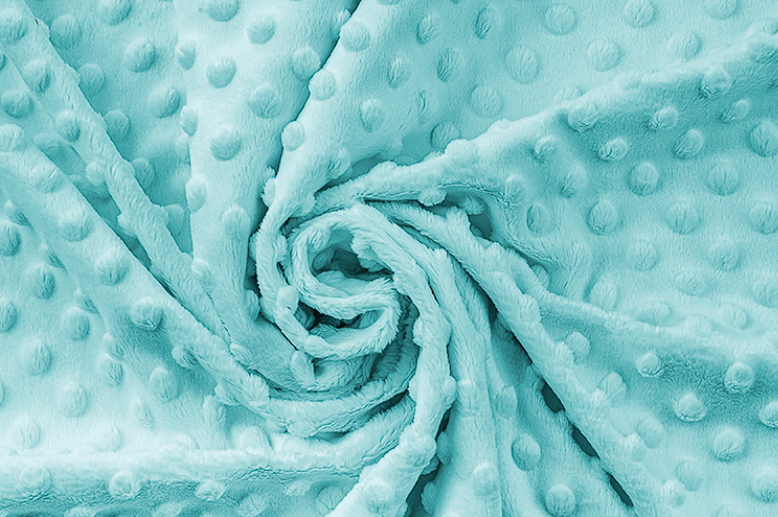 Těhotenský polštář minky světle tyrkysová