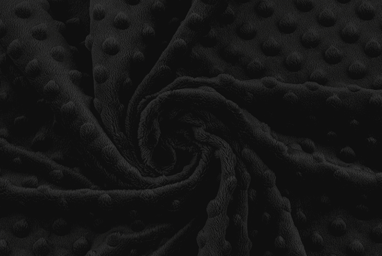 Polštářek minky černá