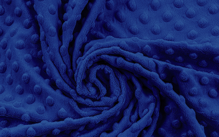 Polštářek minky královská modrá