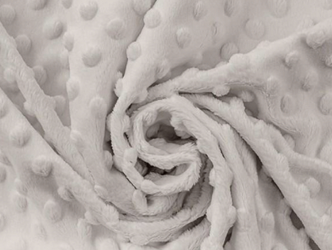 Těhotenský polštář minky stříbrná se zipem