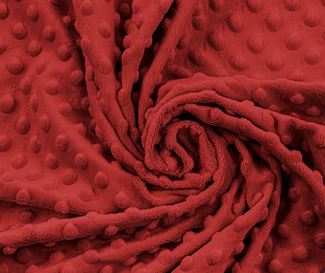 Těhotenský polštář minky červený se zipem