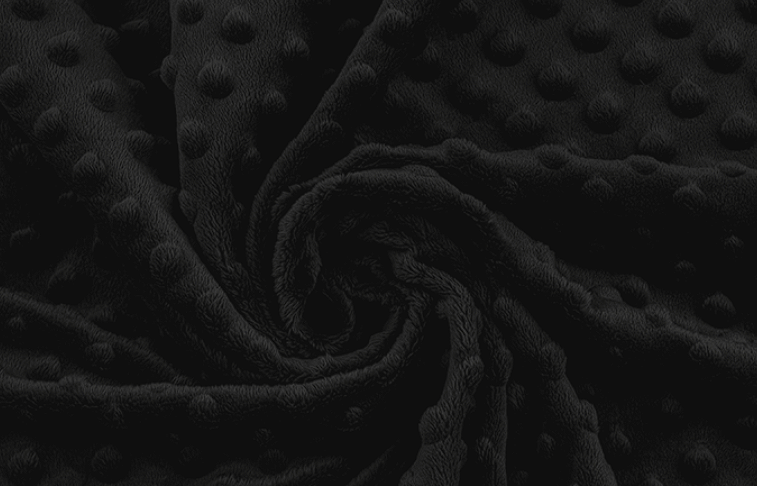 Těhotenský polštář minky černá