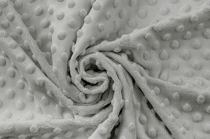 Těhotenský polštář minky sv. šedý se zipem