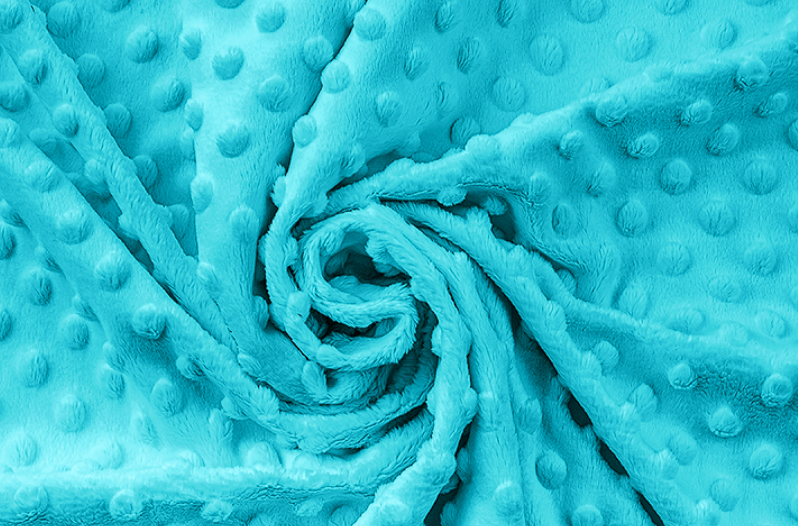 Těhotenský polštář minky tyrkysový se zipem