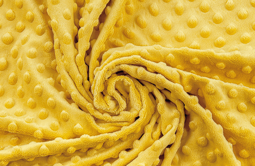 Těhotenský polštář minky žlutý se zipem