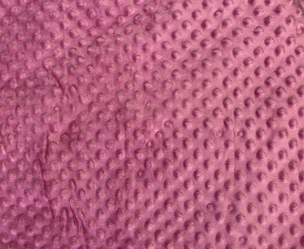 Těhotenský polštář minky tmavě růžová se zipem