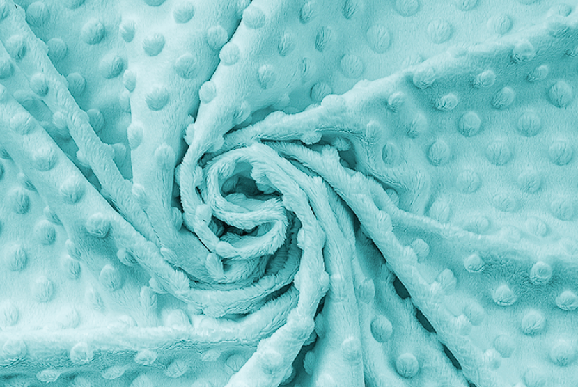 Těhotenský polštář minky světle tyrkysová se zipem