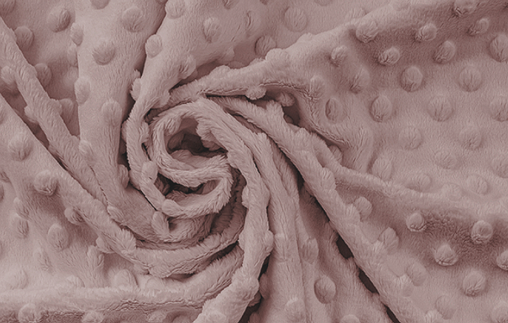 Těhotenský polštář minky sv. starorůžová se zipem