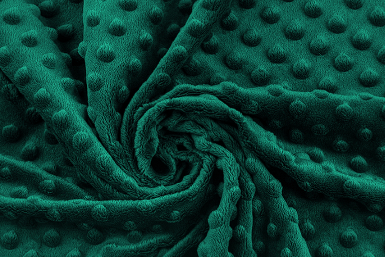 Těhotenský polštář minky tmavě zelená