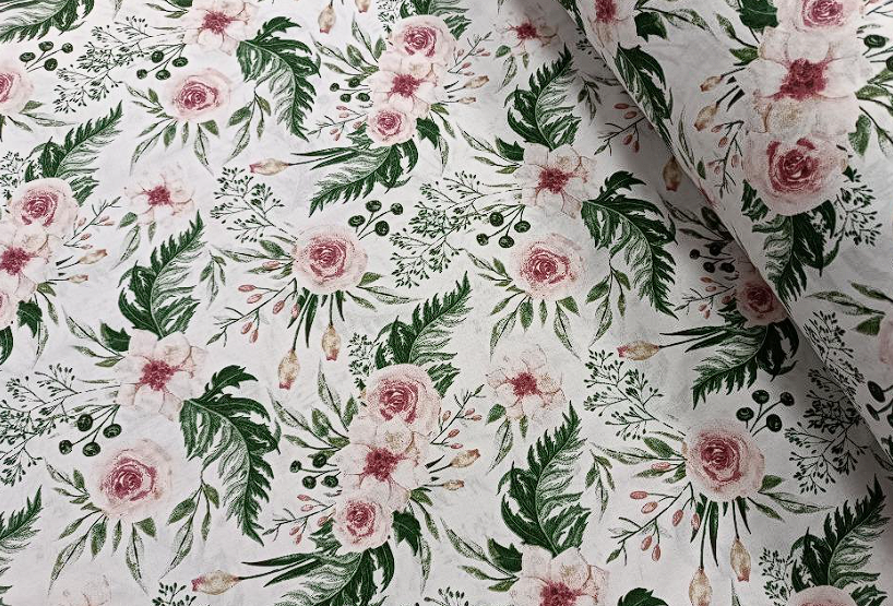 Těhotenský polštář růže na bílé 