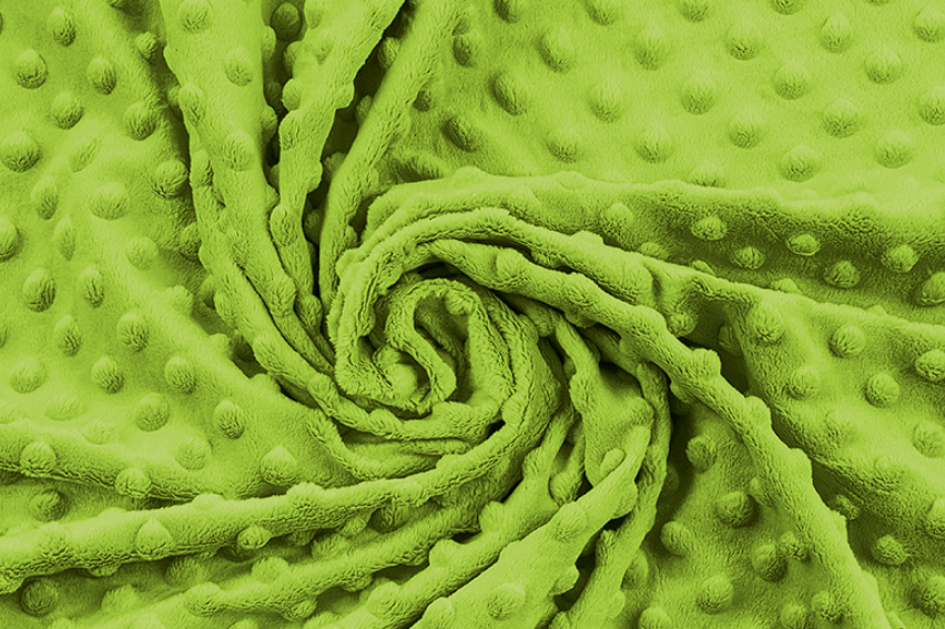 Těhotenský polštář minky zelená se zipem