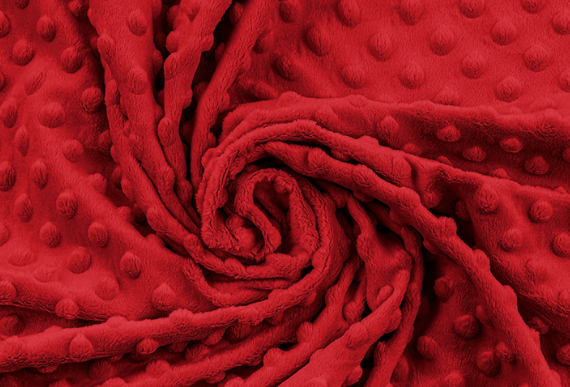 Oboustranná dečka minky červená