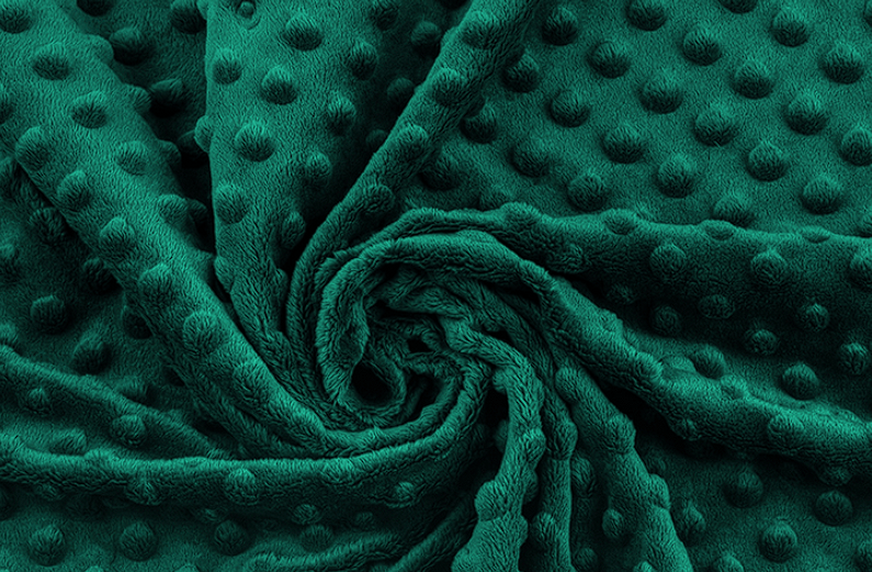 Polštářek mráček minky tmavě zelená