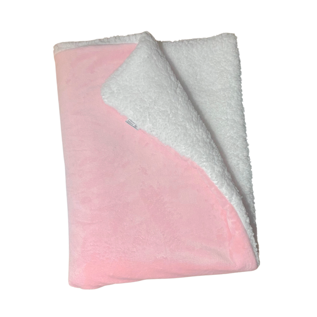 Beránková dečka růžová