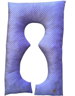 Těhotenský polštář minky levandulová