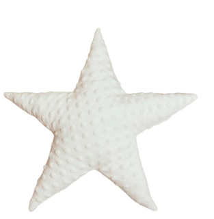 Hvězdička minky bílá