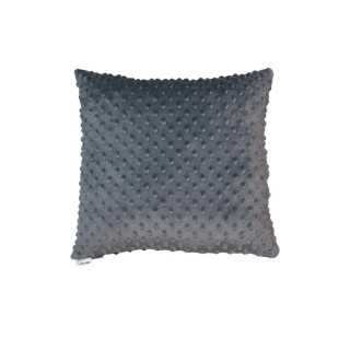 Polštářek minky šedá