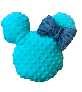 Mickey hlava minky s mašlí mentolová