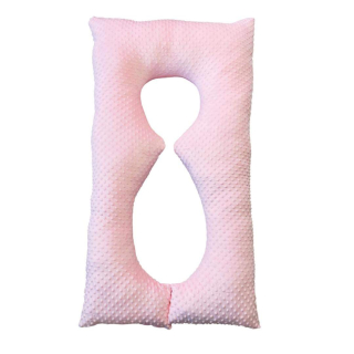 Těhotenský polštář minky sv. růžová