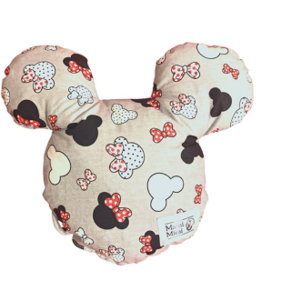 Mickey hlava s červenou mašlí