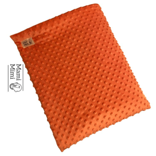 Oboustranná dečka minky oranžová