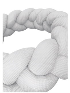 Pletený cop Vafle bílá