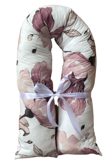 Těhotenský polštář Obrovské květy