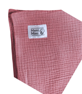 Mušelínová dečka starorůžová