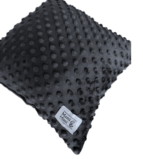 Polštářek minky tmavě šedá