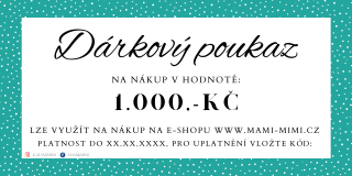 Dárkový poukaz 1000 Kč