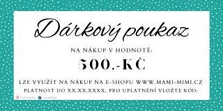 Dárkový poukaz 500 Kč