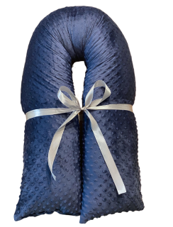 Těhotenský polštář minky granatová  se zipem