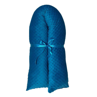 Těhotenský polštář minky petrolejová se zipem