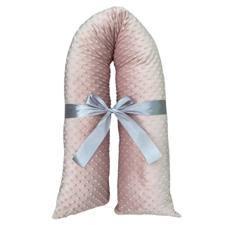 Těhotenský polštář minky sv. starorůžová