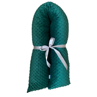 Těhotenský polštář minky tmavě zelená