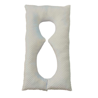 Těhotenský polštář minky stříbrná 