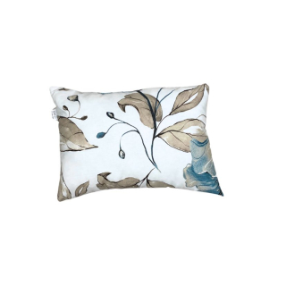 Polštářek obrovské květy modrošedé 